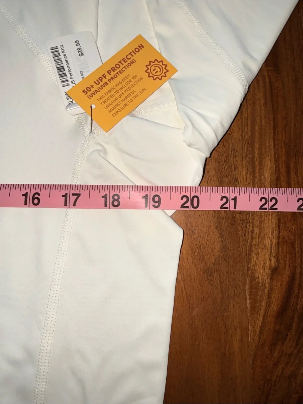 Men's White Long-Sleeve Rash Guard